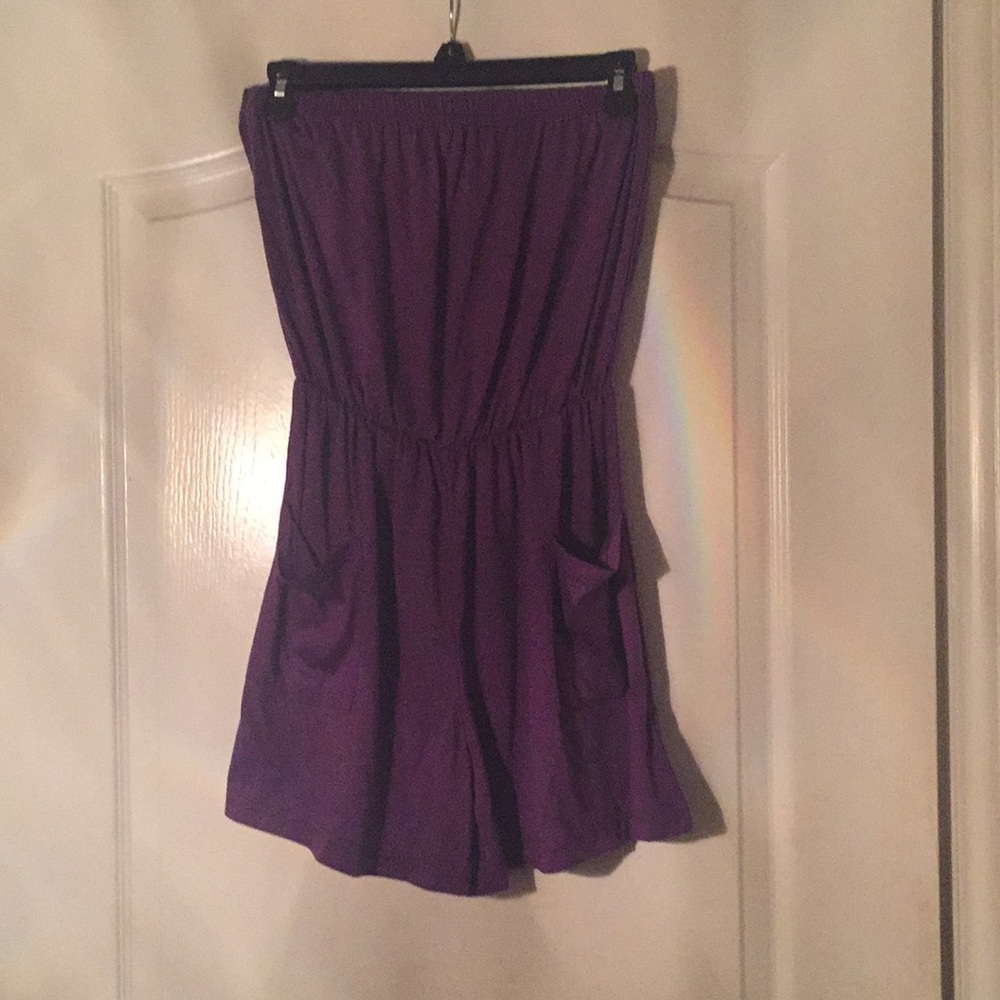 Tube top romper